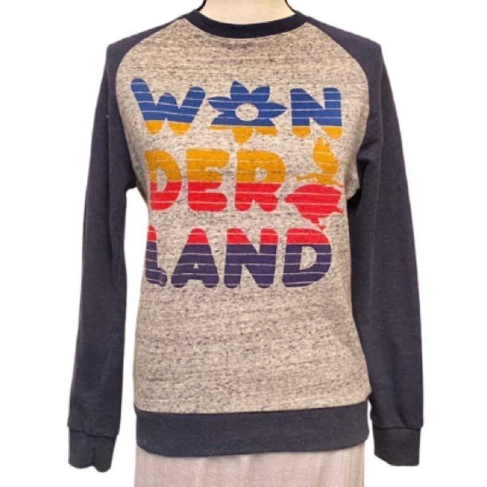 DISNEY Wonderland Lightweight Sweatshirt Top Small - Picture 1 of 4